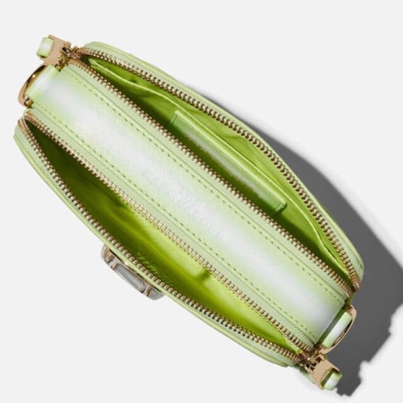 NWT Marc Jacobs Snapshot Fluoro Edge Crossbody Neon Green Woven Strap w/ Dustbag - Picture 6 of 13